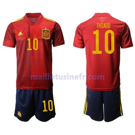 Maillot de Foot Espagne Thiago 10 Domicile UEFA EURO 2020 - Enfant